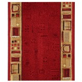 Traversa Jena 10, poliamida, rosu bordeaux, latime 80 cm, dreptunghiulara