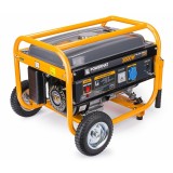 Generator Curent 3kW Powermat, AVR, 220V, Monofazat, Roti, Protectie Suprasarcina, 3000W
