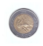 Moneda San Marino 500 lire 1994 Donna Felicissima, stare foarte buna, curata