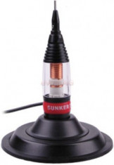 Antena Statie Auto CB Sunker Elite CB116, 75 cm, cu suport magnetic foto