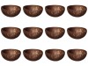 Set boluri, 12 piese, 14 ml, Fibre de cocos, Maro