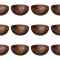 Set boluri, 12 piese, 14 ml, Fibre de cocos, Maro