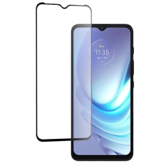 Folie sticla securizata pentru motorola g50, profesionala cfp1, compatibila cu huse, full glue, lipire completa, 9h,htpmag, neagra foto