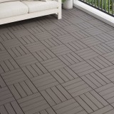 vidaXL Plăci pentru Deck 11 pcs Maro &icirc;nchis 30 x 30 cm Lemn compozit 42046683