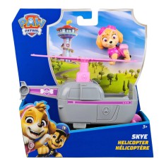 PATRULA CATELUSILOR SET VEHICUL DE BAZA ELICOPTER SI FIGURINA SKYE