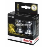 Set 2 becuri Bosch H7 Plus 90 12V 55W 1 987 301 075