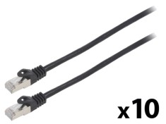 Cablul Patch LANBERG F/UTP 6 litat CCA PVC negru 5m 26AWG Fire: 8