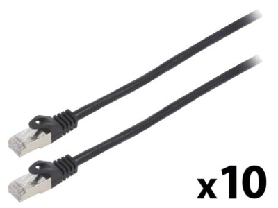Cablul Patch LANBERG F/UTP 6 litat CCA PVC negru 5m 26AWG Fire: 8 foto