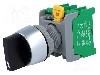 Intrerupator rotativ, 22mm, seria CS22, IP65, AUSPICIOUS - CS22-2/O BK,1-0-2 3POSITION