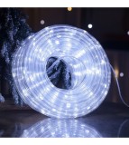 Instalatie LED Furtun 10m Alb Rece Interior Exterior Craciun Flexibila Rezistent Apa