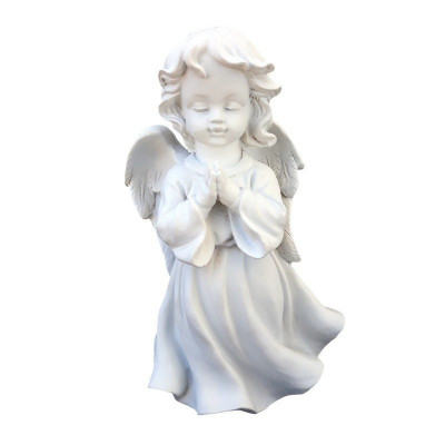 Statueta, reprezentand un inger stand in picioare, rugandu-se, 17 cm, 1235G foto