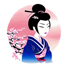 Sticker decorativ, Woman, Roz, 60 cm, 10637ST foto