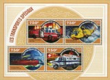 NIGER 2014 - Masini de pompieri / set complet - colita+bloc MNH (2 imagini)