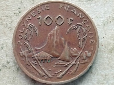 POLINEZIA FRANCEZA-100 FRANCS 1982 foto