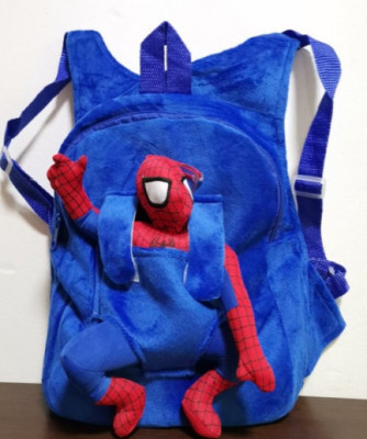 Ghiozdan plus pt copii cu mascota detasabila,Spiderman foto