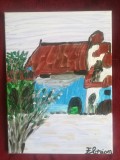 TABLOU PE PANZA CU SASIU NOU 30X40 CM CASA PRET DOAR 20 LEI