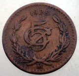 J.165 MEXIC 5 CENTAVOS 1925