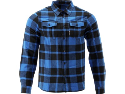 YATO Camasa in carouri din flanel, 100% bumbac, albastru-negru, marimea XL foto