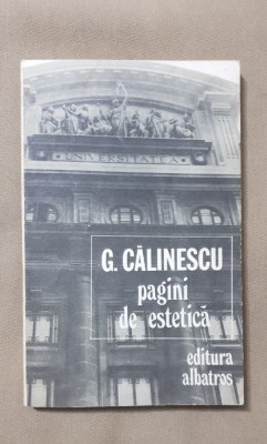 Pagini de estetică - G. Călinescu foto
