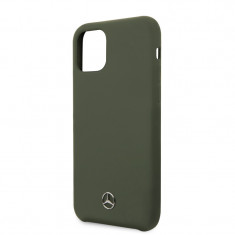 Husa Cover Mercedes Microfiber Lining pentru iPhone 11 Pro Verde foto