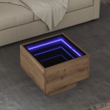 vidaXL Masă laterală stejar artizanal 40 x 40 x 30 cm Lemn compozit