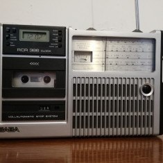 Radio Cassette Tape SABA RCR 384 Clock - Vintage/Made in RFG