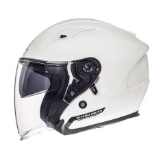 Casca open face pentru scuter - motocicleta MT Avenue SV alb lucios (ochelari soare integrati) XS (53/54cm)