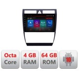 Navigatie Audi A6 E-102 Octa Core cu Android Radio Bluetooth Internet GPS WIFI DSP 4+64GB 4G CarStore Technology