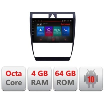 Navigatie Audi A6 E-102 Octa Core cu Android Radio Bluetooth Internet GPS WIFI DSP 4+64GB 4G CarStore Technology