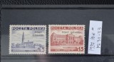 TS23 - Timbre serie Polonia - 1937 Mi32-33 nestampilat * Port Gdansk, Stampilat