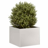 vidaXL Jardiniera otel inoxidabil 40x40x30 cm argintie ghiveci flori gradina