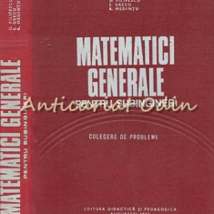 Matematici Generale Pentru Subingineri. Culegere De Probleme - D. Filipescu