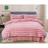 Cumpara ieftin Lenjerie Cocolino Cu Blanita de Iepure Pentru Pat Dublu, 4 piese , ROZ - PUC91