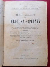 D. I. Budau - Miculu magasinu de medicina populara, 1892 foto