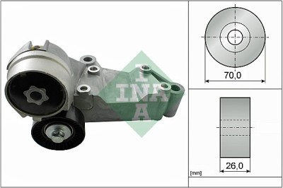 INA 534 0146 10 Intinzator curea, curea distributie foto