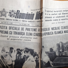 romania libera 14 martie 1988-ceausescu vizita in mauritania,corvinul hunedoara