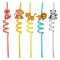 Paie spiralate reutilizabile multicolore, set de 10, figurine de animale