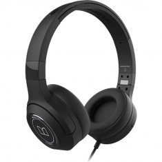 Casti Audio cu Fir Clarity 50 Over Ear, Microfon, Buton Control, Noise Cancellation, Mufa Jack 3,5 mm, Negru foto