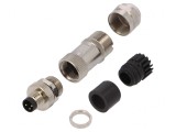 Conector M8 Tată 3 Pin Drept pe Cablu 3A IP67 60V