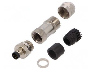 Conector M8 Tată 3 Pin Drept pe Cablu 3A IP67 60V foto