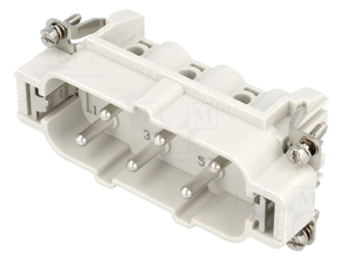 Conector HDC tată 6+PE 35A