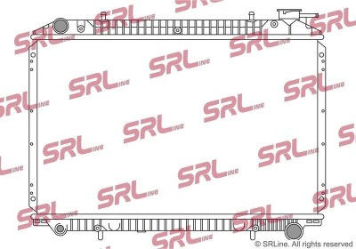 Radiator Nissan Serena (Esp) 92-02, motor: 2.3 D, diam int/ext 35/42, 685x423x24, SRLine, Aluminiu/ Plastic brazat, 214109C600 foto