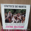 -Y- CANTECE DE NUNTA - JUSTINA BALUTEANU - DISC VINIL LP 10 ", Populara
