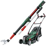 Bosch AdvancedPrune 18V-45 +UniversalRotak - Foarfeca de gradina pentru crengi cu 1 acumulator Li-Ion 18 V 2 Ah 45 mm accesorii + Masina de tuns iarba