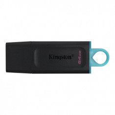 Usb flash drive kingston 64gb data traveler exodia usb 3.2 gen1 black + teal foto