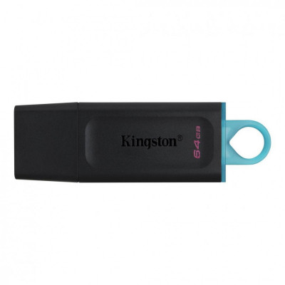 Usb flash drive kingston 64gb data traveler exodia usb 3.2 gen1 black + teal foto