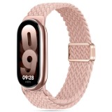 Curea smartwatch pentru xiaomi mi band 8 / 8 nfc / 9 / 9 nfc, nailon w032, dusty rose