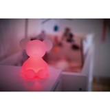 Lampa de veghe, Nattou, Cu senzor care detecteaza plansul bebelusui si calmeaza vizual, Cu 7 culori diferite si 4 intensitati, Durata de iluminare pan
