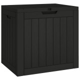 Cumpara ieftin Lada depozitare de gradina, negru, 55,5x43x53 cm, polipropilena