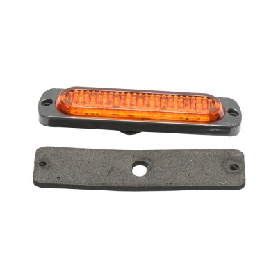 Lampa laterala stroboscopica LED galbena 113mm 12-24V FR2172Y Breckner Germany foto